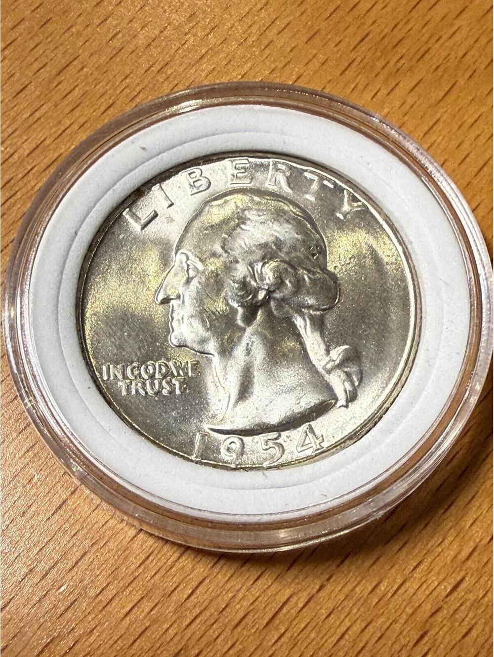 1954-S Washington Quarter 90% Silver BU Uncirculated US Coin San Francisco
